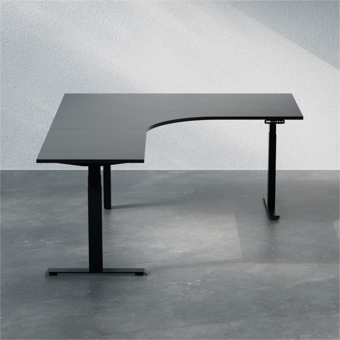 Höhenverstellbarer Eckschreibtisch - Premium