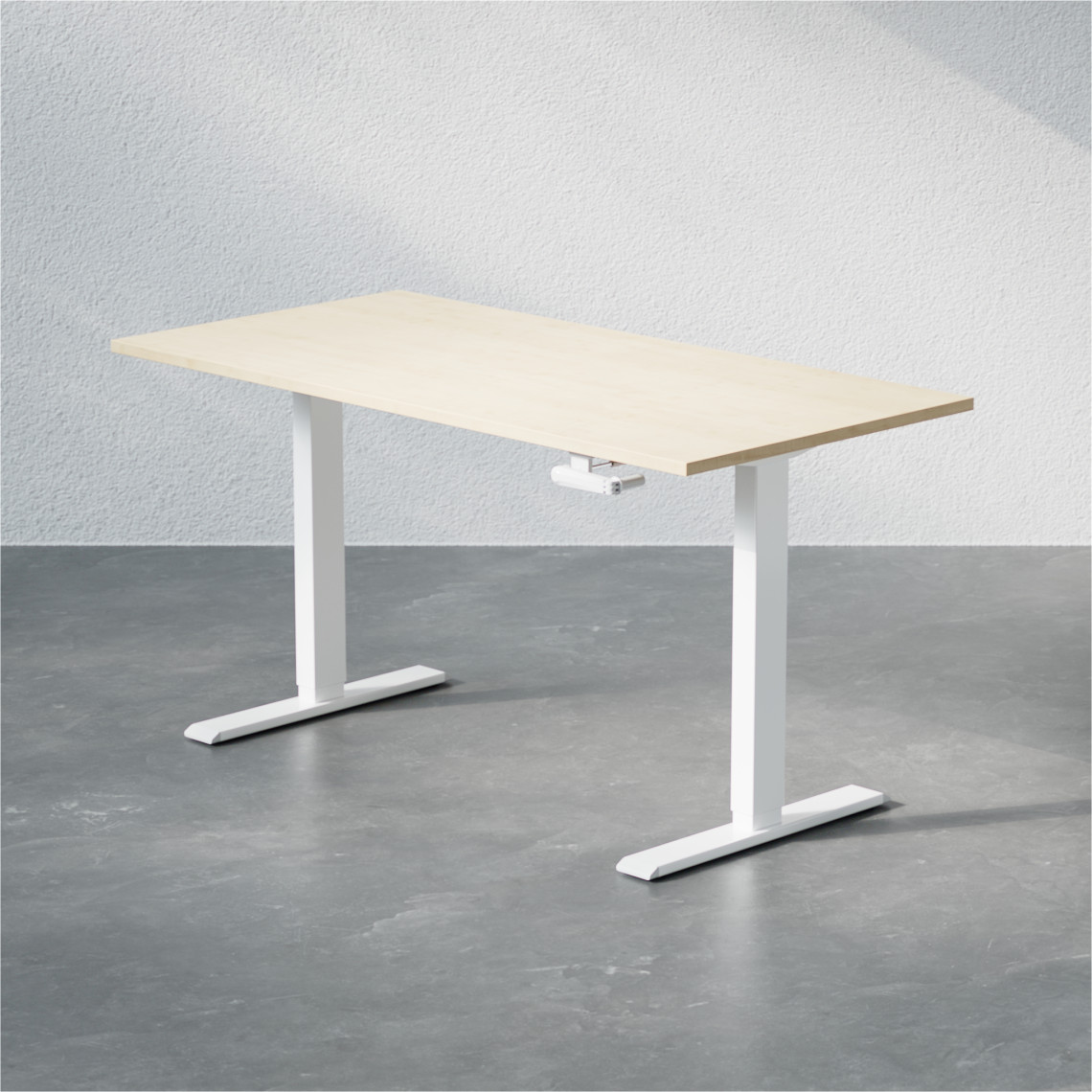 Höhenverstellbarer Schreibtisch - Standard mit kurbel