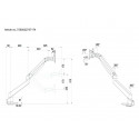 M VESA Gas Lift Arm Single Black M VESA Gas Lift Arm Single Black
