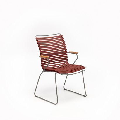 Dining Chair Click - mit Armstütze und hohem Rücken