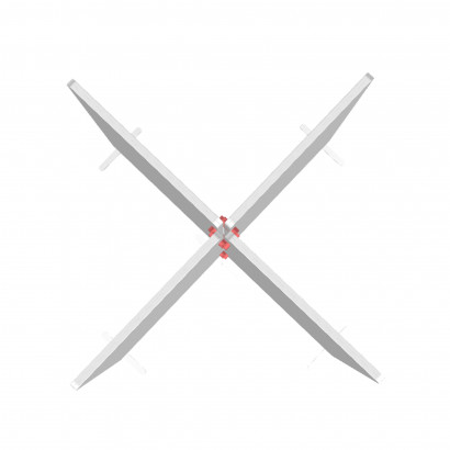 Verbindungsbeschläge für 4x Calm Stellwände