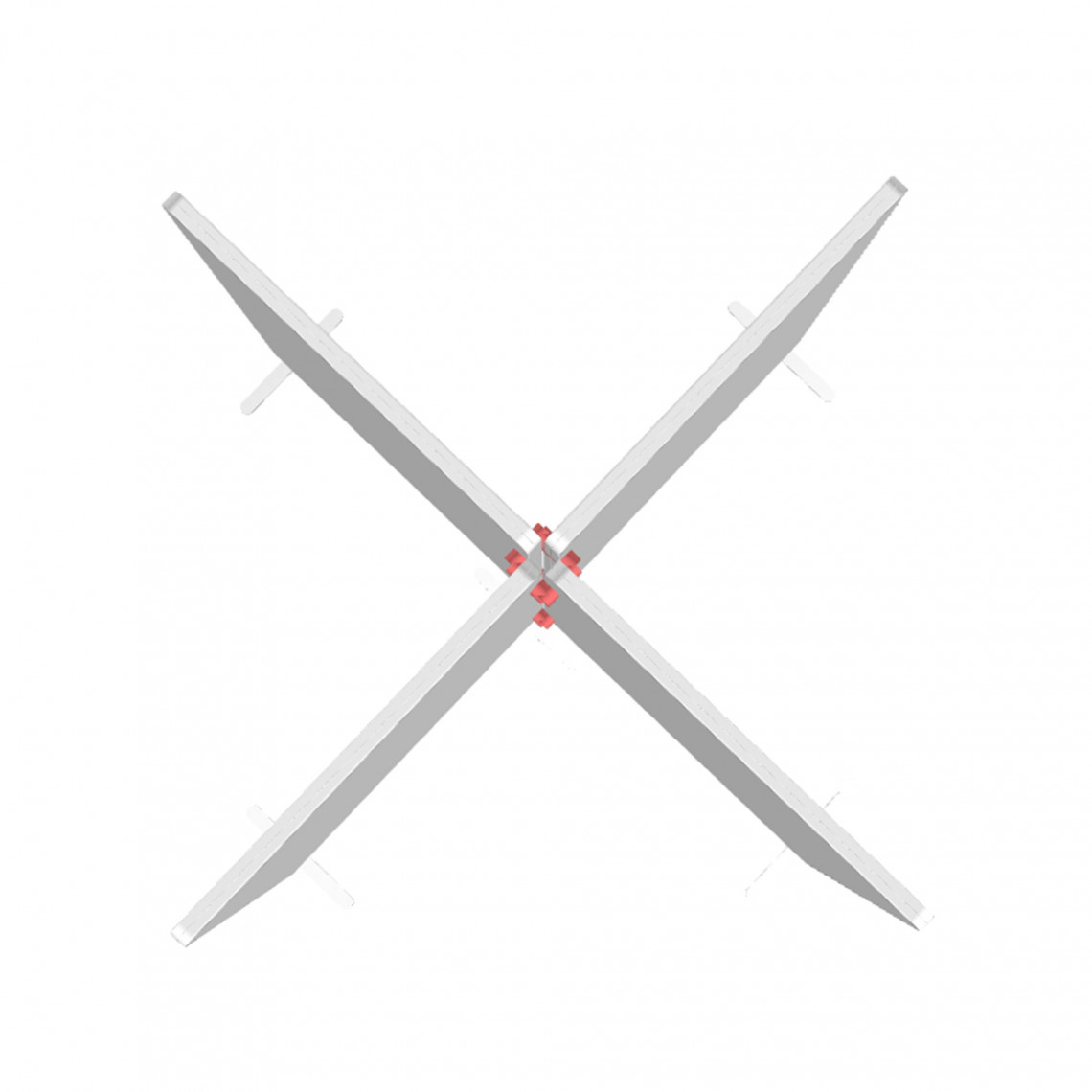 Kopplingsbeslag - till Calm golvskärm (för 4 skärmar)