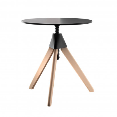 Tisch Topsy Bistro – Runde Tischplatte, höhenverstellbar