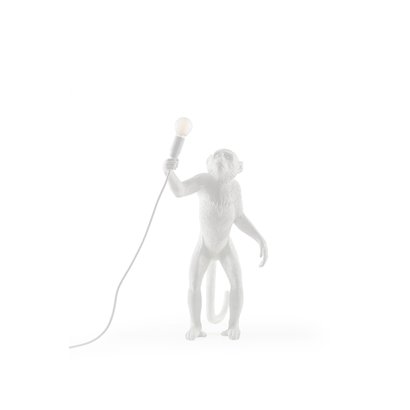 The Monkey Lamp Standing - weiß