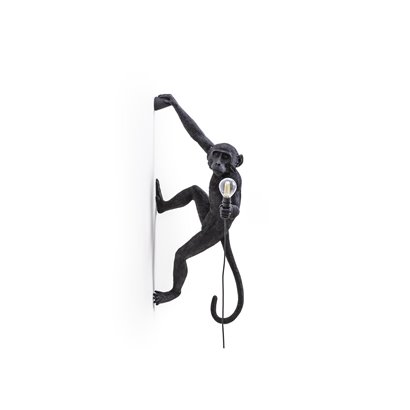Monkey Lamp Outdoor Hanging Right Hand - Schwarz