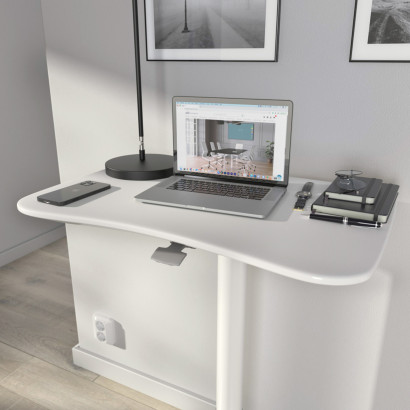 Kleiner höhenverstellbarer Schreibtisch - Mit Gasfeder