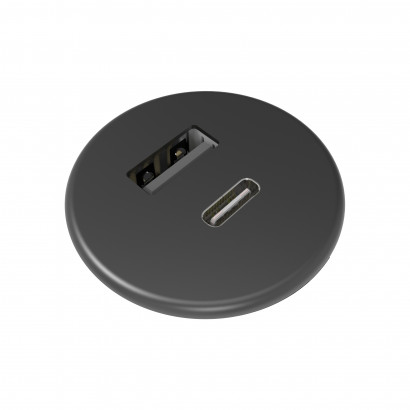 Einbausteckdose Powerdot Micro - USB-A, USB-C (5V 3A)