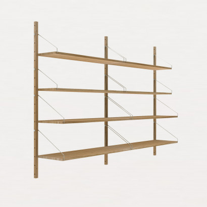 Wandregal Shelf Library Double Section