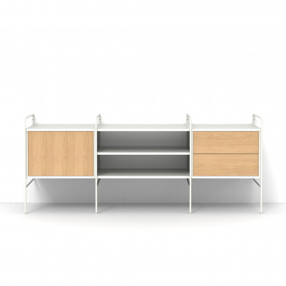 Organised Kombination 09 - Anrichte mit Schrank und Schubladen