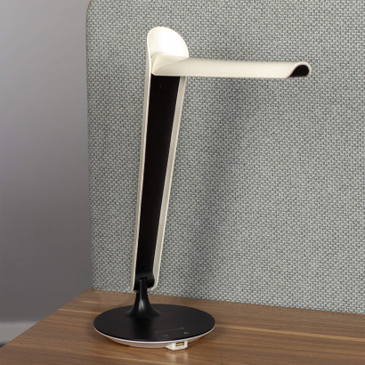 Schreibtischlampe Led Tulip - klappbar, mit USB-Ladefunktion