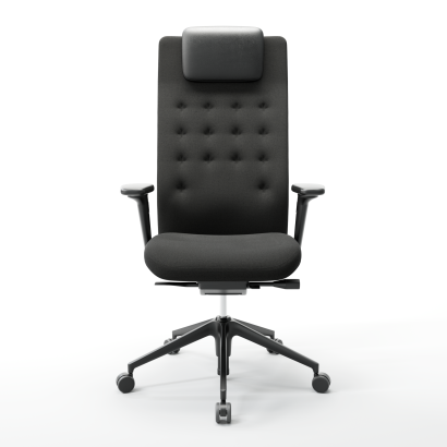 Vitra - Bürostuhl ID Trim schwarzem Fußkreuz