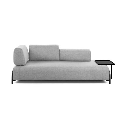 Sofa C.O - 3-Sitzer, mit Tablett