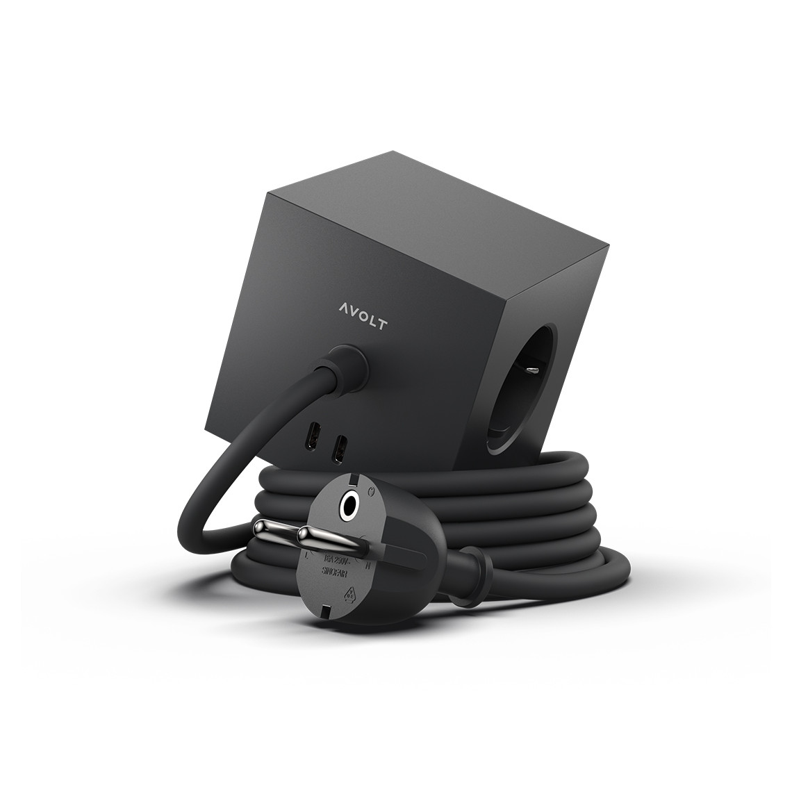 Stekkerdoos Square 1 - Magneet, 3 stroom + 2 USB-C