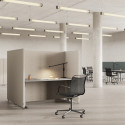 Bureauscherm Soneo 30, inclusief zwarte klemmen | DPJ Workspace