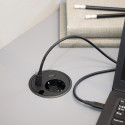 Tafelcontactdoos Powerdot 16 - 1 stopcontact, 1 USB-A, 1 USB-C, 2 kabeldoorvoeren