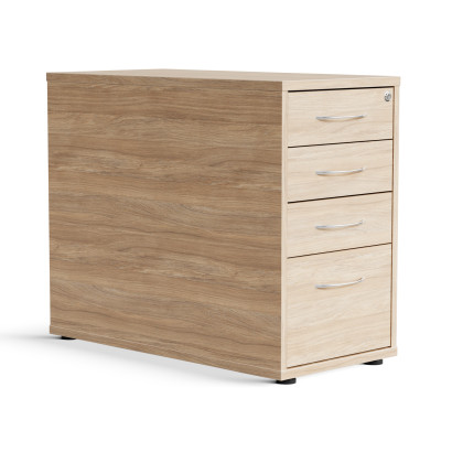 Ladeblok Modea - 3 lades + 1 maplade, 80 cm diep