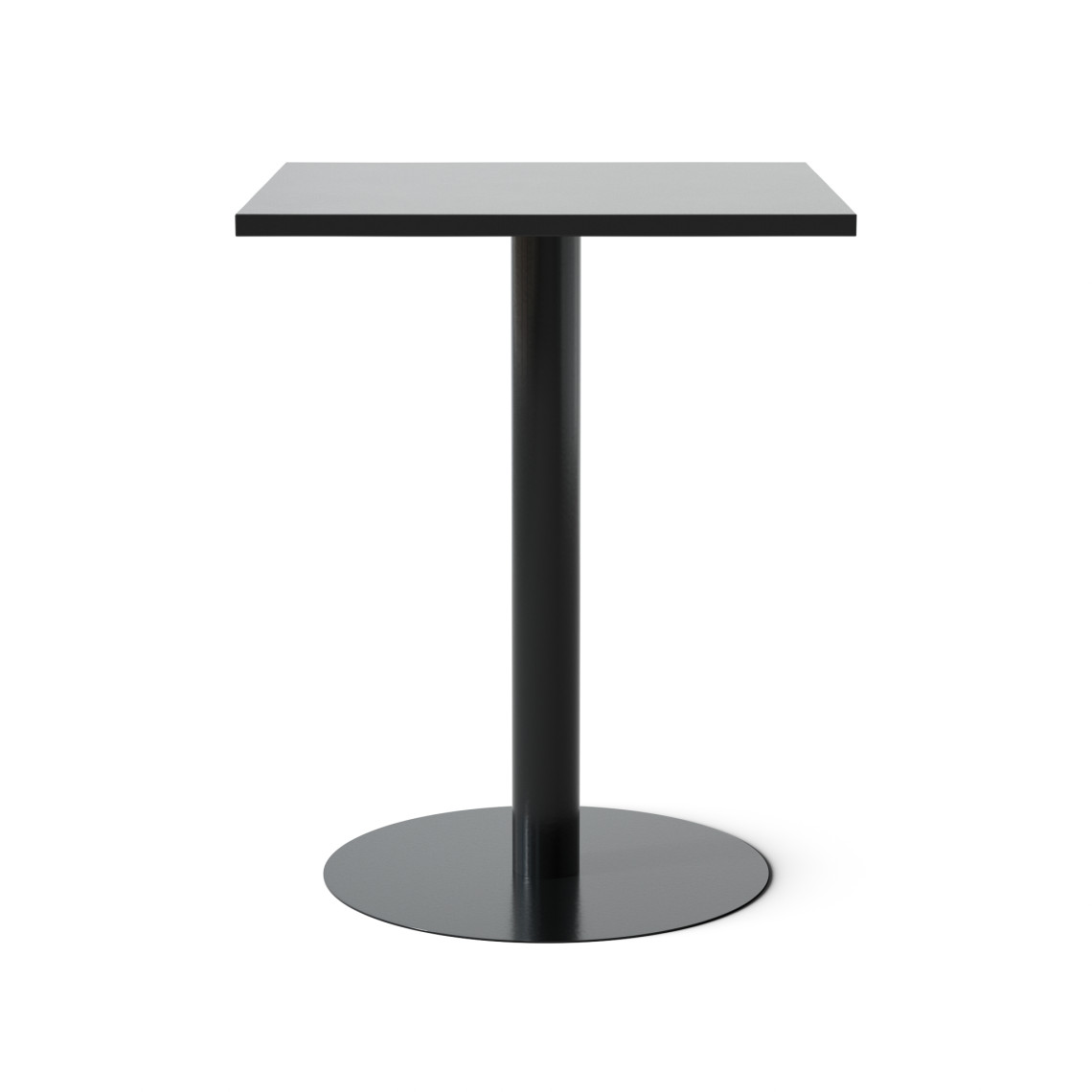 Cafétafel Vierkant - Rond kolomonderstel