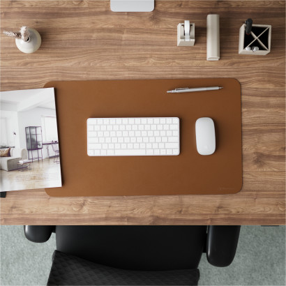 Bureauonderlegger- Leder, 60x35 cm | DPJ Workspace