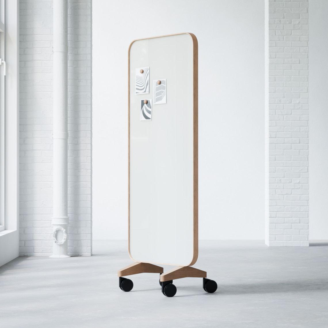 Glazen schrijfbord Frame Mobile