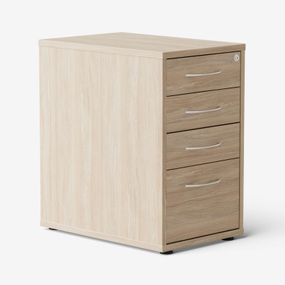 Ladeblok Modea - 3 lades + 1 maplade, 60 cm diep