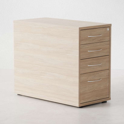 Ladeblok Modea - 3 lades + 1 maplade, 80 cm diep