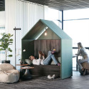 Geluidsabsorberend meubilair - Half a hut met
