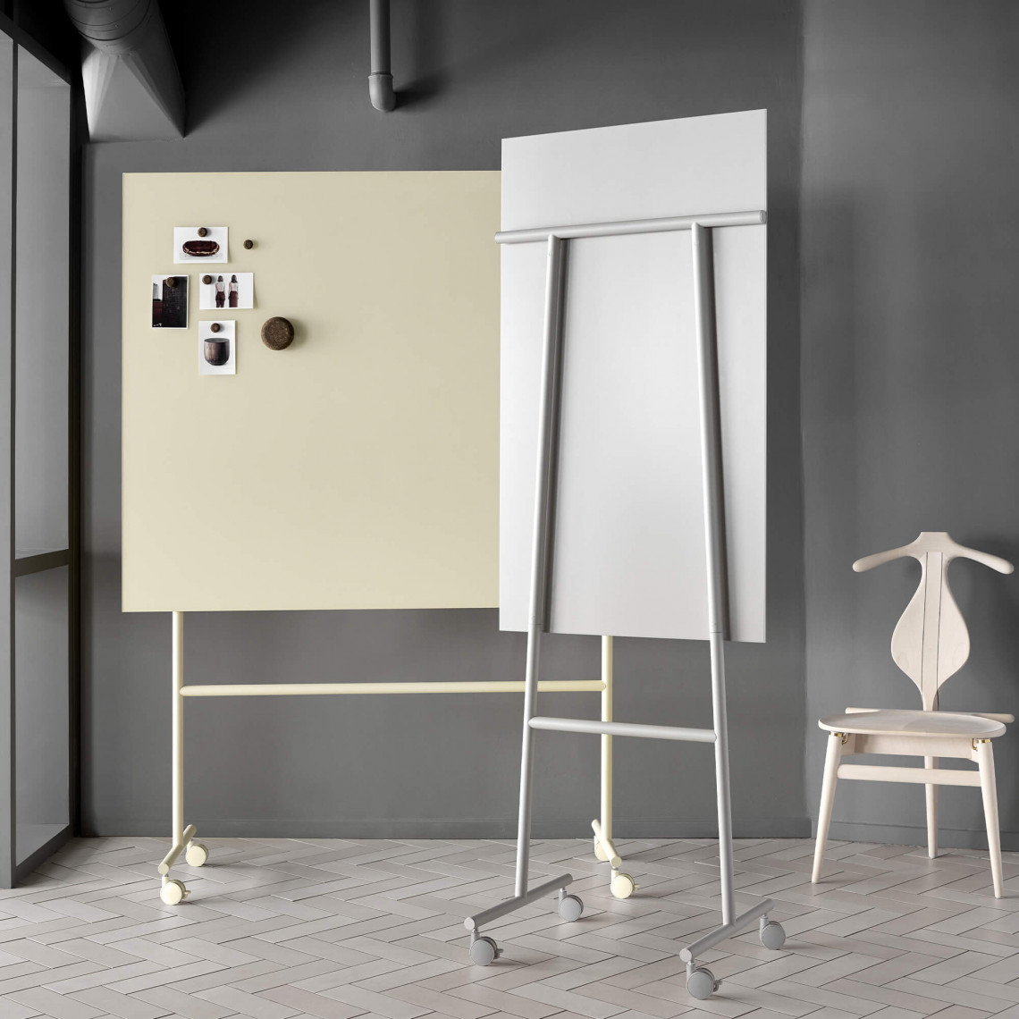 Glazen schrijfbord Mono Mobiel | DPJ Workspace