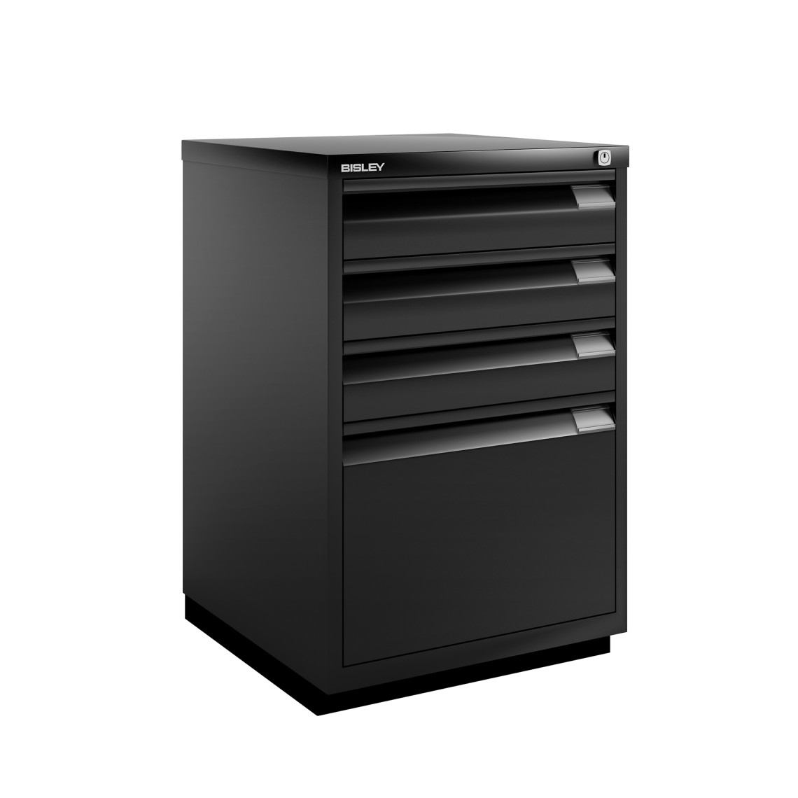 Ladeblok Bisley F-Series - Flush, 3 lades + 1 maplade
