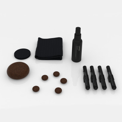 Startset voor glazen schrijfbord en whiteboard - Berken / Kurk