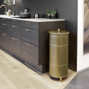 Afvalbak Brooklyn Bin Single - Goud