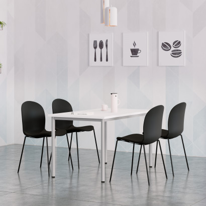 Esstisch-Paket 4-8 Personen - Noor 6050S gepolstert