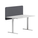 Tischtrennwand Akustik Softline 30 - Hängend, Komplettpaket mit Tischbeschlägen