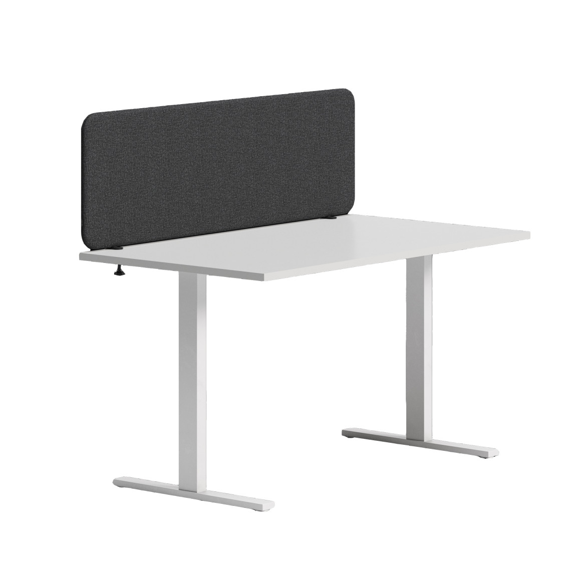 Tischtrennwand Akustik Softline 30 - Oben montiert, 45 cm