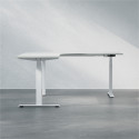Höhenverstellbarer Eckschreibtisch - Premium
