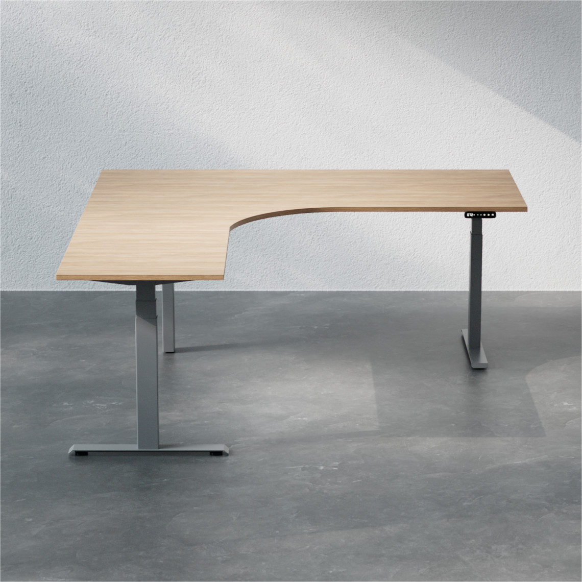Höhenverstellbarer Eckschreibtisch - Premium