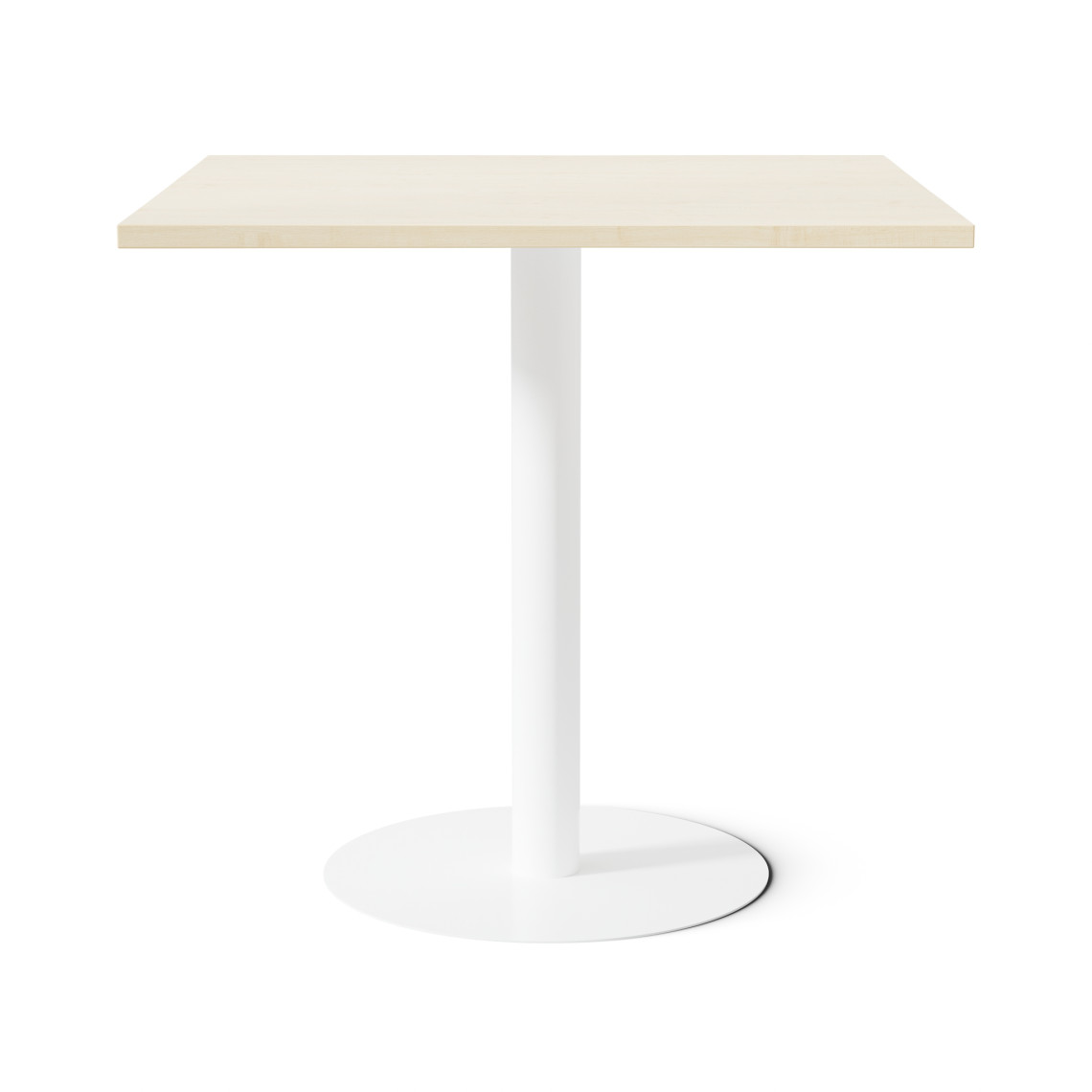 Cafétisch Quadrat - Rundem Standfuß