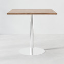 Cafétisch Quadrat - Rundem Standfuß