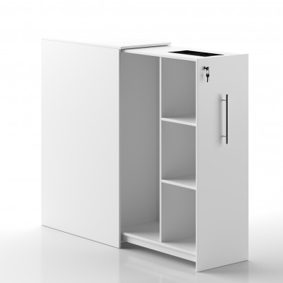 Seitenschrank 3+1 Regalböden (Tower) rechtsseitig