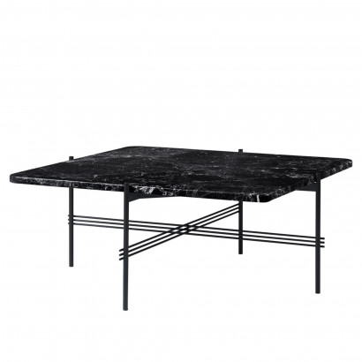 TS Coffe table black - quadratisch 80x80 cm