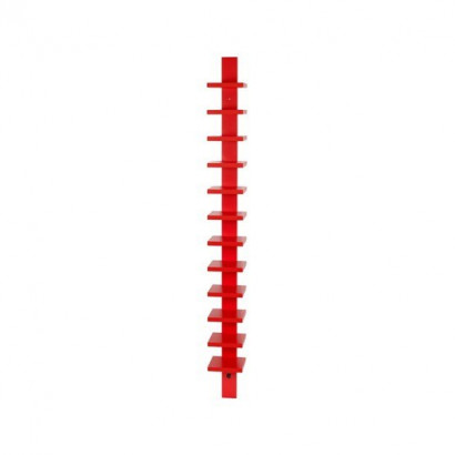 Pilaster vägghylla - röd bets
