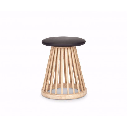 Fan Hocker - schwarz