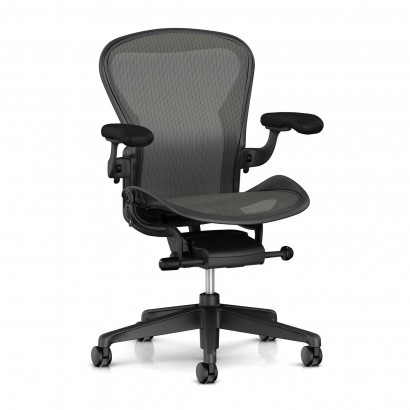 Herman Miller Aeron, Grafitschwarz (M) - Zonal back support
