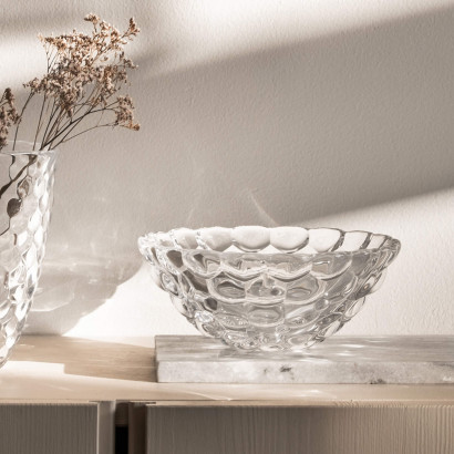 Orrefors Schale Hallon - mattiertes Glas