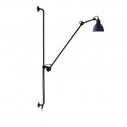 Lampe Gras No214 - Round Weiß mit Kupferinnenseite