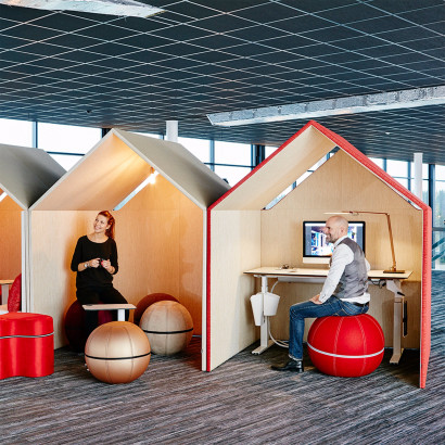 Schallabsorbierender Raum The Hut - mit Kabelkanal