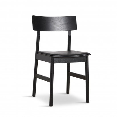 Stuhl Pause 2.0 Dining Chair - Mit Leder gepolsterter Sitz