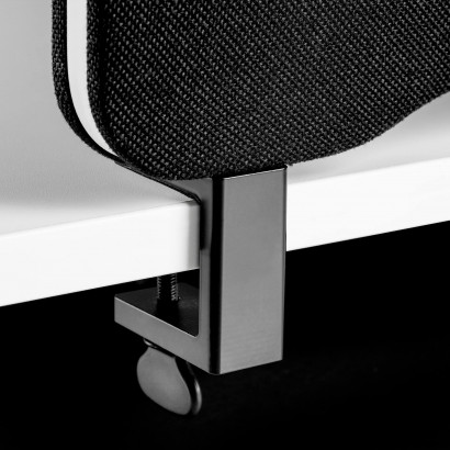 Klemmbeschläge Ease für Tischtrennwand Edge - An oder auf Tischplatte