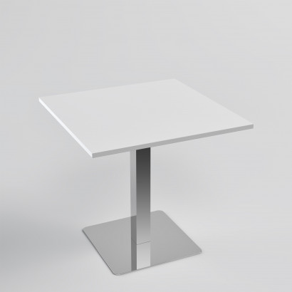 Stehtisch Kvadrat - polierter Stahl