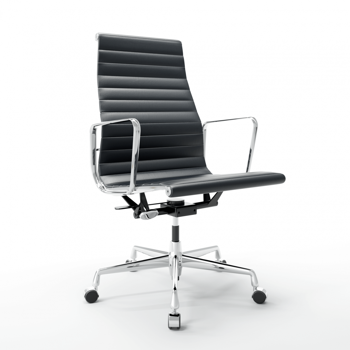 Vitra Aluminium Chair Eames 119 in Leder