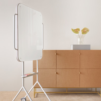 Glas-Schreibtafel Mezzo - schallabsorbierend